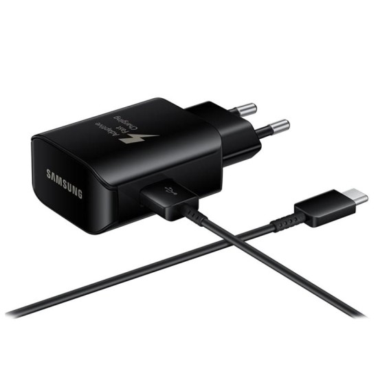 ADAPTER SAMSUNG USB TO TYPE-C EP-TA300CBEGWW 25W BLACK ADAPTER SAMSUNG USB TO TYPE-C EP-TA300CBEGWW 25W BLACK
